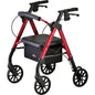 NOVA Star 8 Petite Rollator Walker, Red, with 8" Wheels (1 Count)