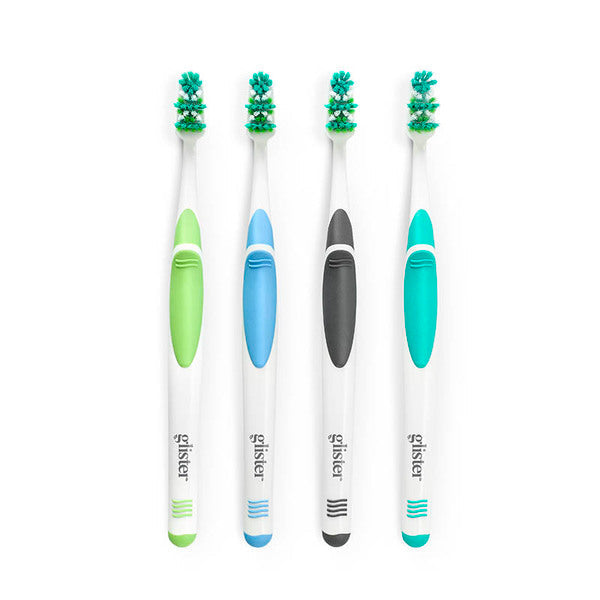 Glister Multi-Action Toothbrush (Medium), 4-pack