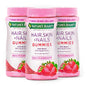 Nature's Bounty Optimal Solutions Hair, Skin & Nails Vitamin Gummies With Biotin, 2500 Mcg, Strawberry