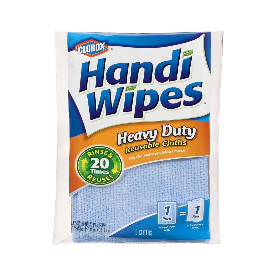 Clorox Handi Wipes Heavy Duty Reusable Cloths (3 Count)