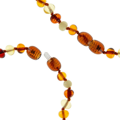 Babyjem Baby Amber Necklace for Teething Relief - Natural Amber Jewelry for Babies, Teething Accessories