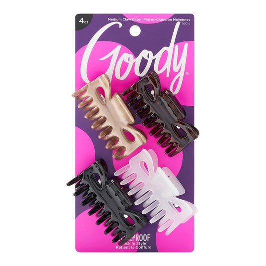 Goody Classics Medium Claw Hair Clips - 4ct