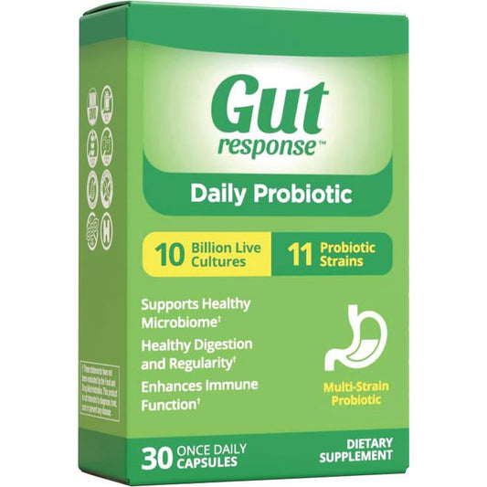 Gut Response Daily Probiotic Capsules 30Ct