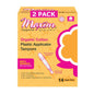 Maxim Liners and Pads Tampons Organic Cotton Plastic Applicator Super Plus