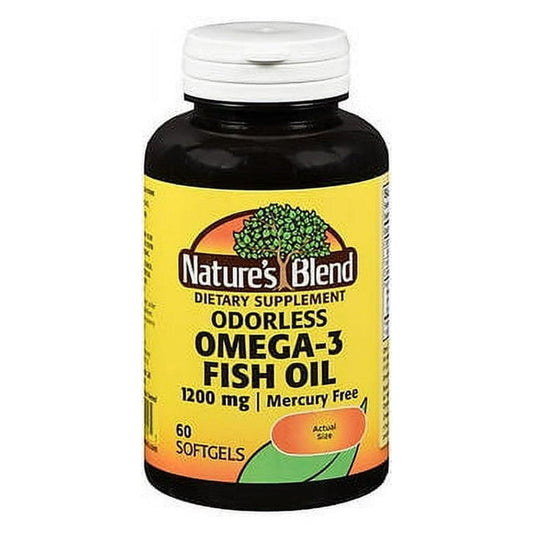 Nature's Blend® Odorless Omega-3 Fish Oil (1200 mg)