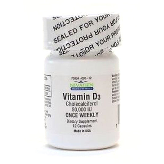 Nivagen® Vitamin D3 (50,000IU) – High Potency Cholecalciferol
