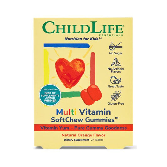 ChildLife® Essentials Multi Vitamin & Mineral – Natural Orange Flavor (Soft Melt Tablets)
