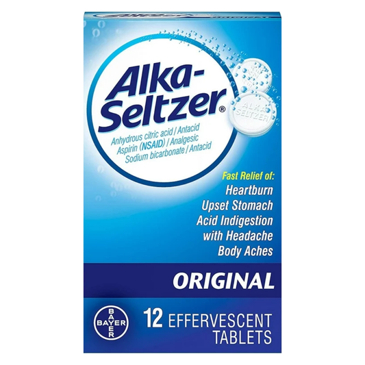 Alka-Seltzer Original Effervescent Tablets (12ct)