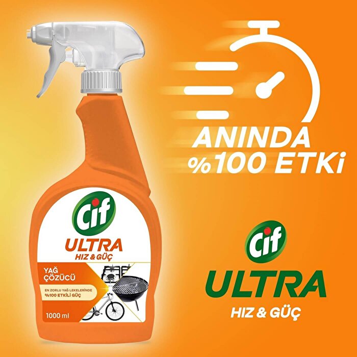 Cif Ultra Grease Remover Spray 1000ml - Powerful Cleaning Solution