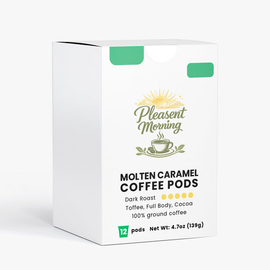 Pleasent Morning Molten Caramel Coffee Pods (Dark Roast)