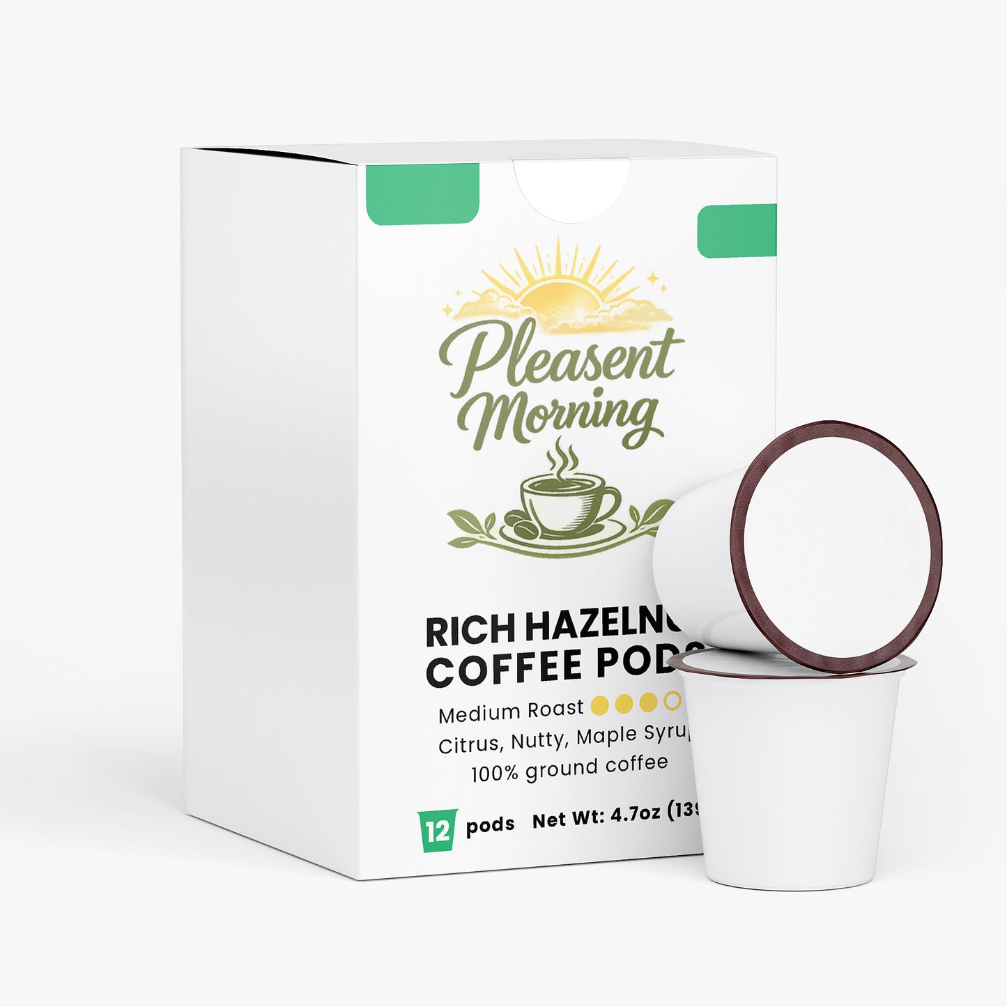 Pleasent Morning Rich Hazelnut Coffee Pods (Medium Roast)
