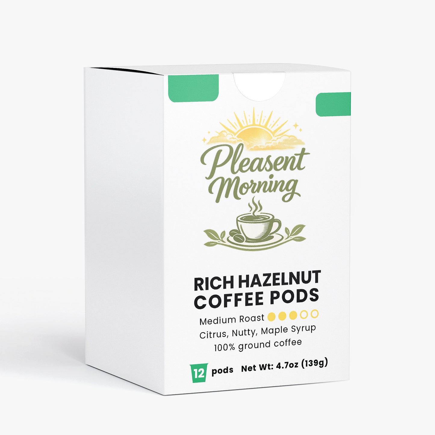 Pleasent Morning Rich Hazelnut Coffee Pods (Medium Roast)