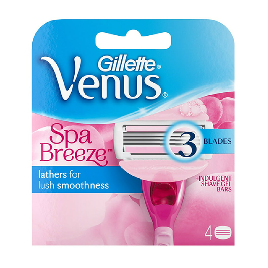 Gillette Venus Spa Women's White Tea  Razor Blade Refills 4 Count
