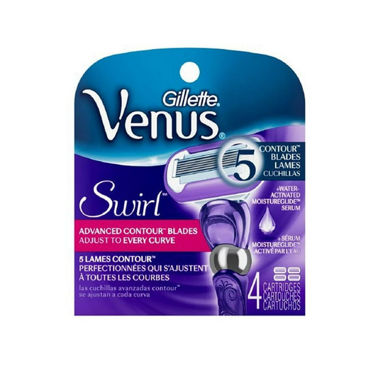 Gillette Venus Deluxe Smooth Swirl Women's Razor Blade Refills - 4ct