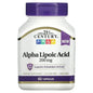 21st Century Healthcare Alpha Lipoic Acid 200 mg, 60 Count Vegetarian Capsules