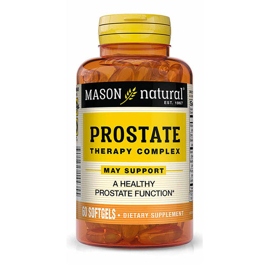Mason Natural Prostate Therapy Complex - Saw Palmetto, Nettle Root & Pumpkin Seed Oil, 60 Softgels