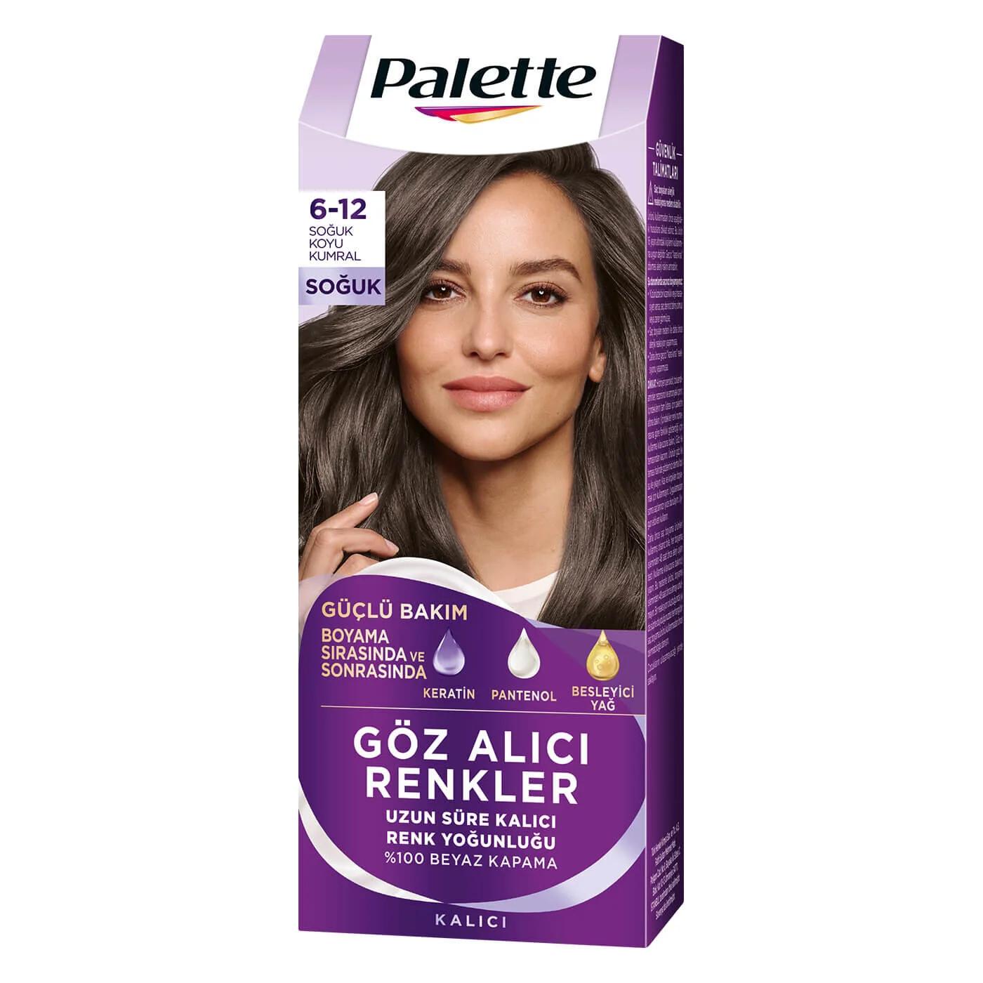 Palette Permanent Hair Color 612 Cool Dark Blonde 110ml