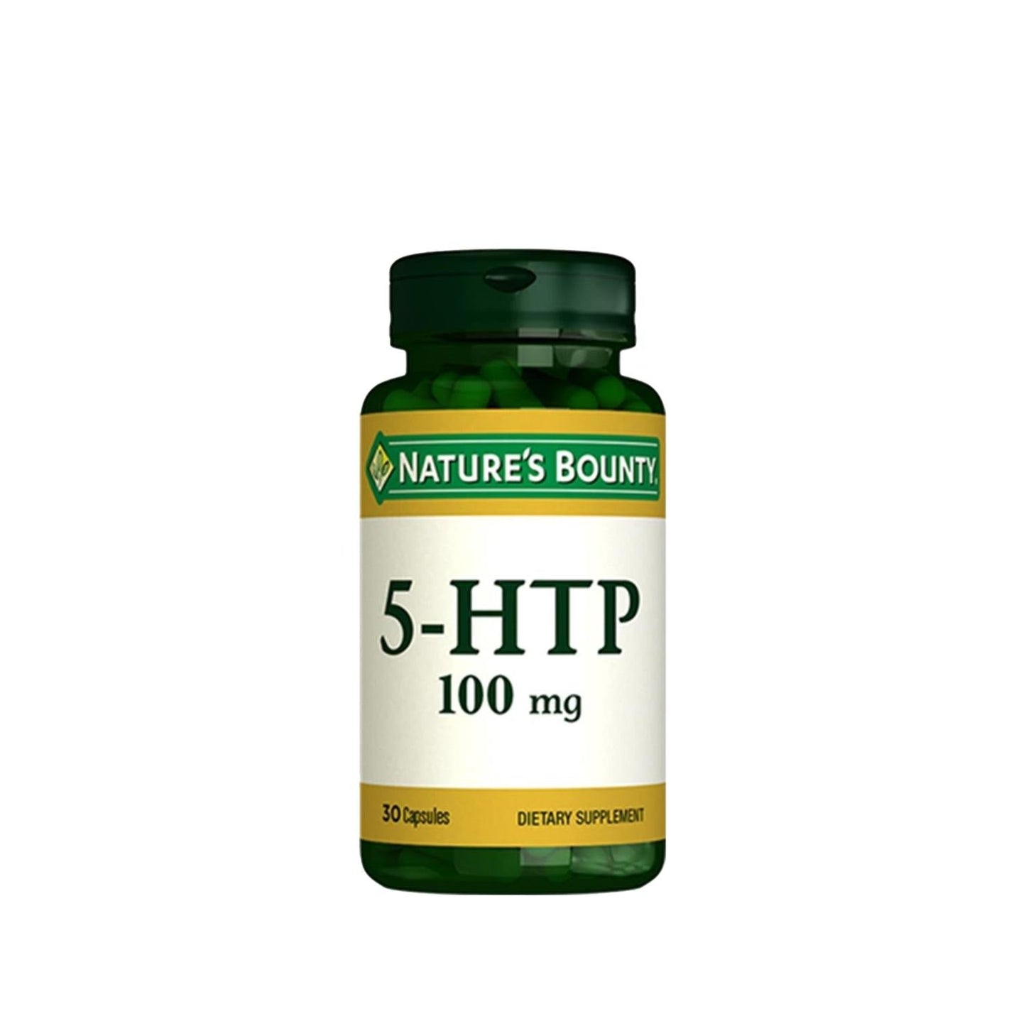 Nature's Bounty 5-HTP 100mg Capsules for Mood & Sleep Support - 30 Count Dietary Supplement