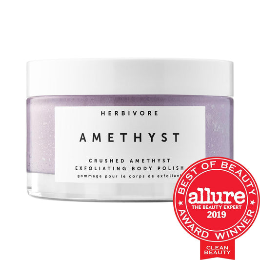 Amethyst Body Scrub: Exfoliate, Hydrate & Relieve Stress with Epsom Salt, Jasmine Oil - Natural & Sustainable Body Scrub
