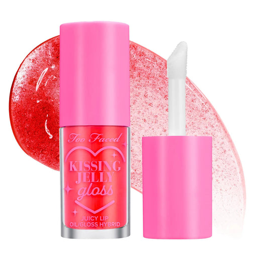Kissing Jelly: Ultra-Hydrating, Non-Sticky Lip Oil Gloss | Vegan & Cruelty-Free for Soft, Sheer Color & 12-Hour Moisture