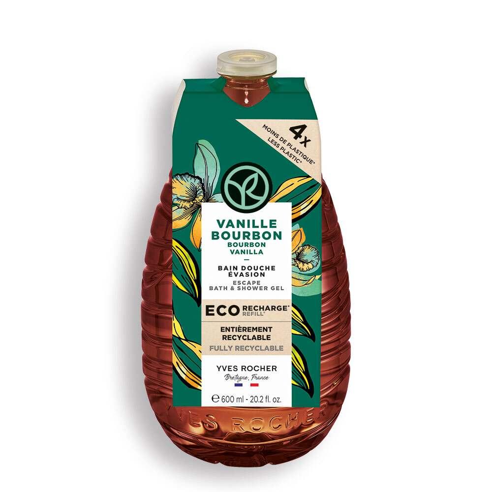 Ocean Bond Eco Refill Shower Gel - Exotic Vanilla 600ml - Eco-Friendly, pH Balanced, Recycled Packaging