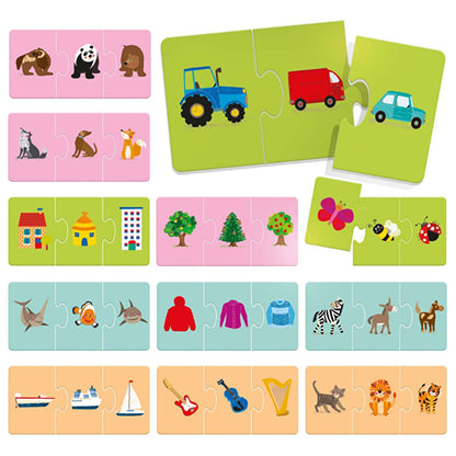 Headu Educational Puzzle for Toddlers - Matching Puzzle for Kids Aged 2-5 Years, Enhances Cognitive Development