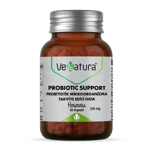 Venatura Probiotic Support 30 Capsules - Gut Health Supplement with Lactobacillus acidophilus NCFM & Bifidobacterium animalis subsp. lactis HN019