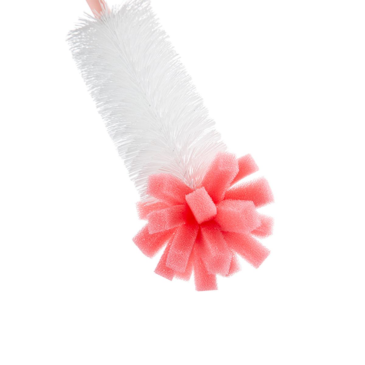 Babyjem Baby Bottle Brush - Spongy Tip, 360° Rotatable, 12.2 inches Long - Ideal for Newborns to Toddlers