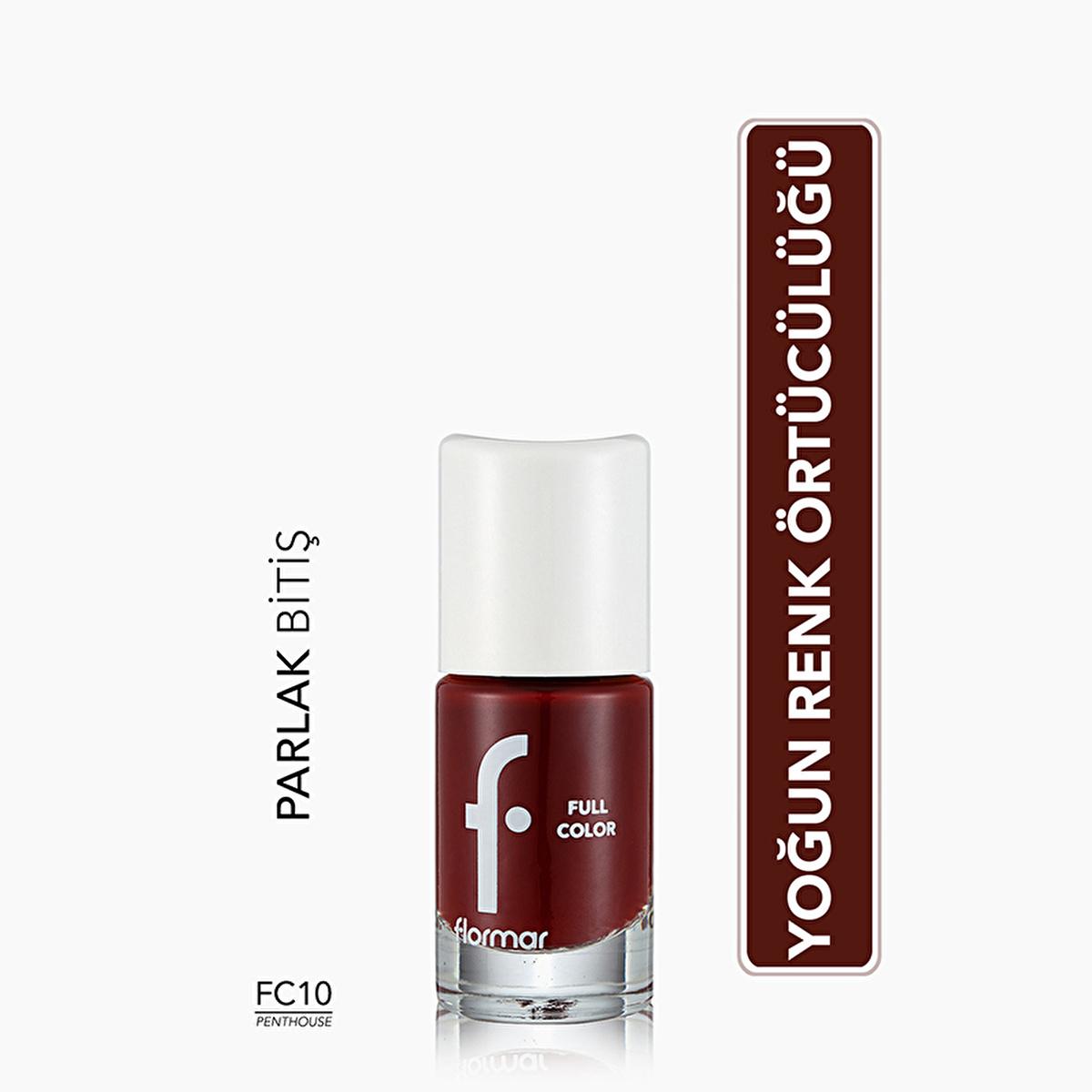 Flormar Full Color Nail Polish: High Pigment, Long Lasting, Glossy Finish - Stunning Nail Lacquer Colors