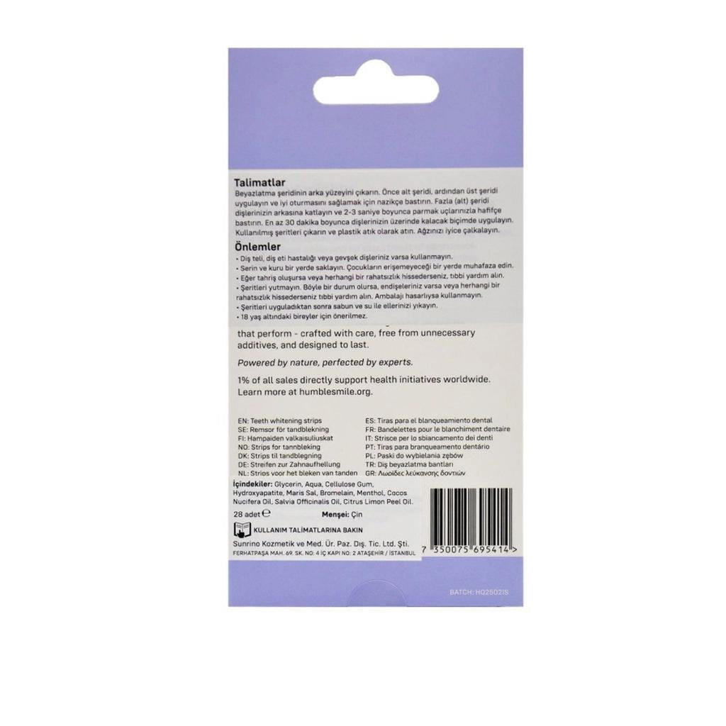 Humble Brush Whitening Strips for Brighter Teeth 28 Count