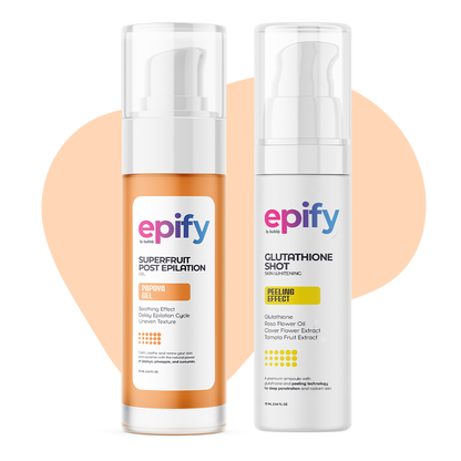 Epify Radiant Glow Face Care Set, Glutathione Shot &amp; Superfruit Papaya Gel, 2-Step Face Routine