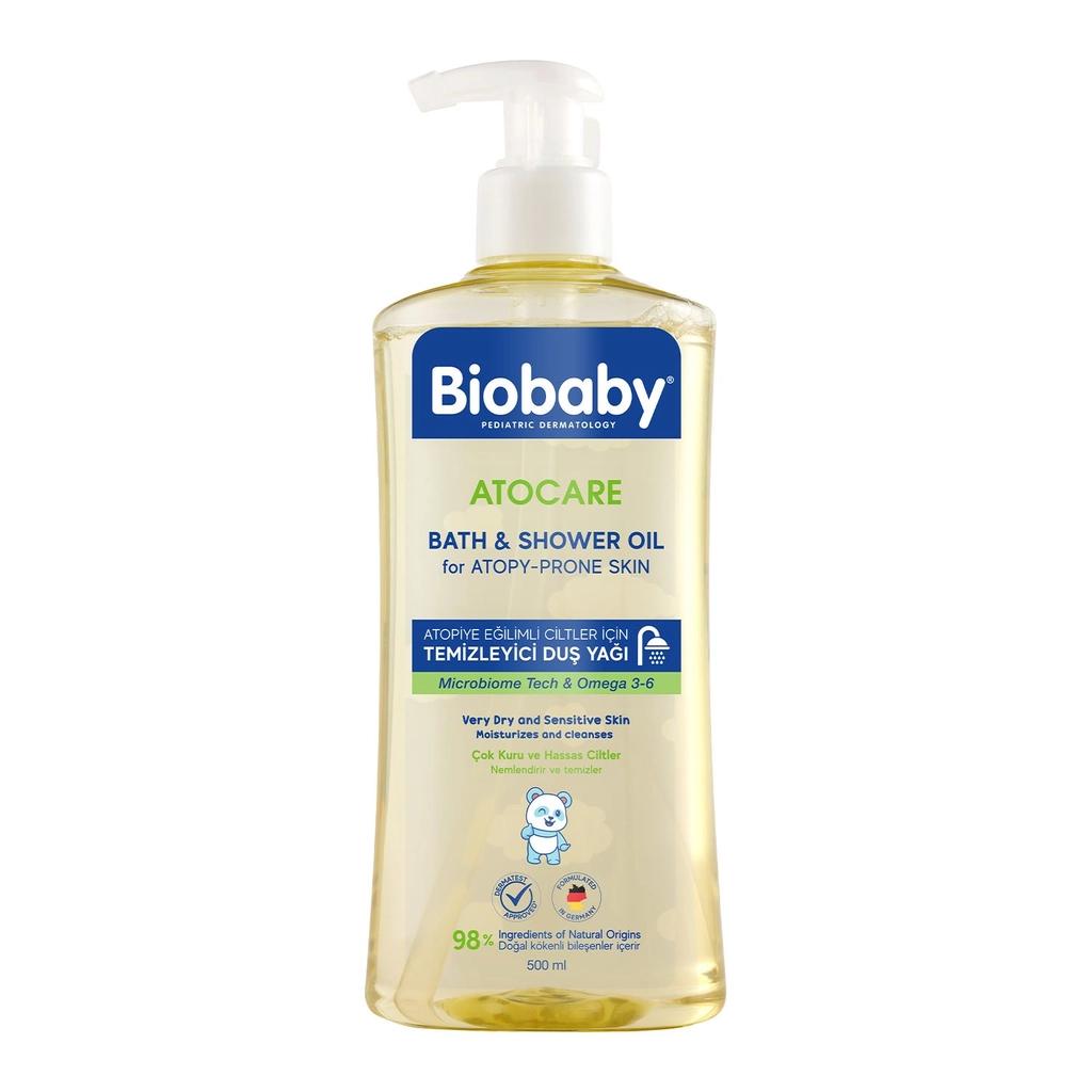 Biobaby Atocare Bath & Shower Oil for Dry Skin 500ml