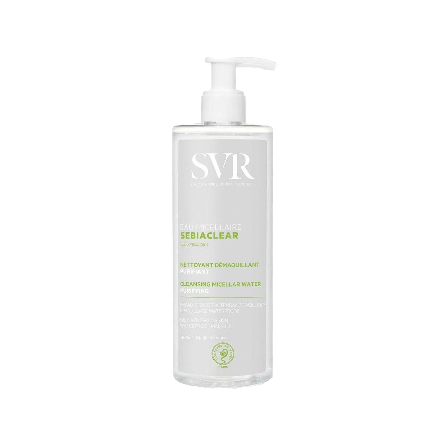 SVR Sebiaclear Micellar Water Refill: Gentle Makeup Remover & Sensitive Skin Cleanser - 400ml Hydrating Formula
