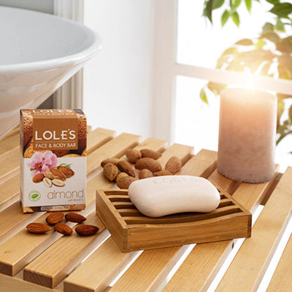 Lole Almond Solid Soap 100g - Natural Moisturizing Bar | Pure Plant-Based