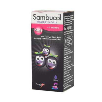 Sambucol Kids Elderberry Syrup - Supports Immune System Health for Children - 4.06 fl oz (120 ml)
