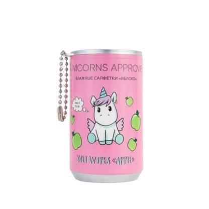 Soda Unicorn Coconut Wet Wipes - 30 Count, Gentle Coconut Scented Baby Wipes for Sensitive Skin, Natural Personal Hygiene Wipes