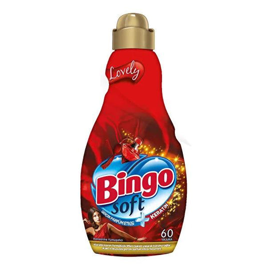 Bingo Soft Lovely: Concentrated Fabric Softener - Long Lasting Fragrance, Softens & Freshens Laundry (1440 ml)