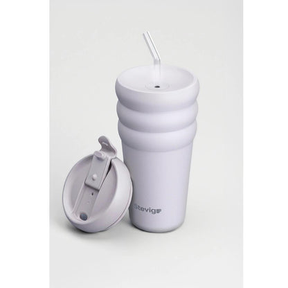 Stevig Bubble Stainless Steel Thermos in Lilac Hint 600 ml