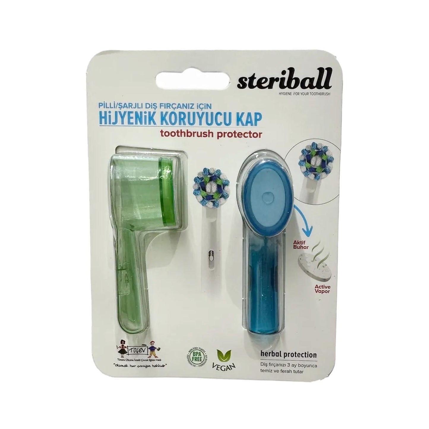 Steriball Hygienic Toothbrush Holder for Rechargeable Toothbrushes - Compact, Easy to Clean, Bathroom Organizer