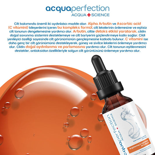 Acqua Perfection Vitamin C Serum - Brightening & Anti-Aging Skincare for Uneven Skin Tone - 30ml