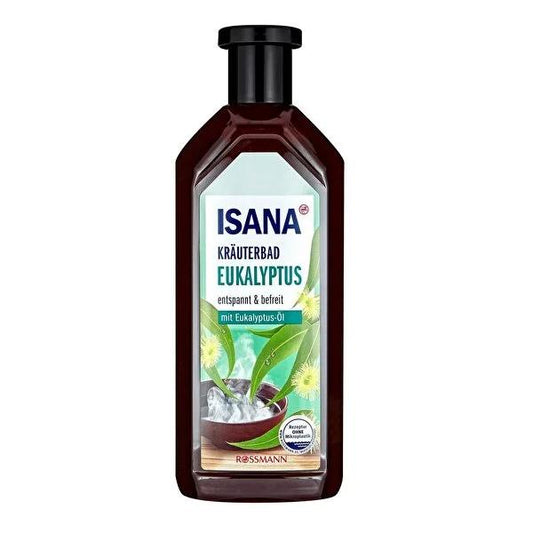 Isana Eucalyptus Oil Bath Foam: Refreshing & Relaxing Bath Cleanser, Gentle Foaming - 16.91 fl oz