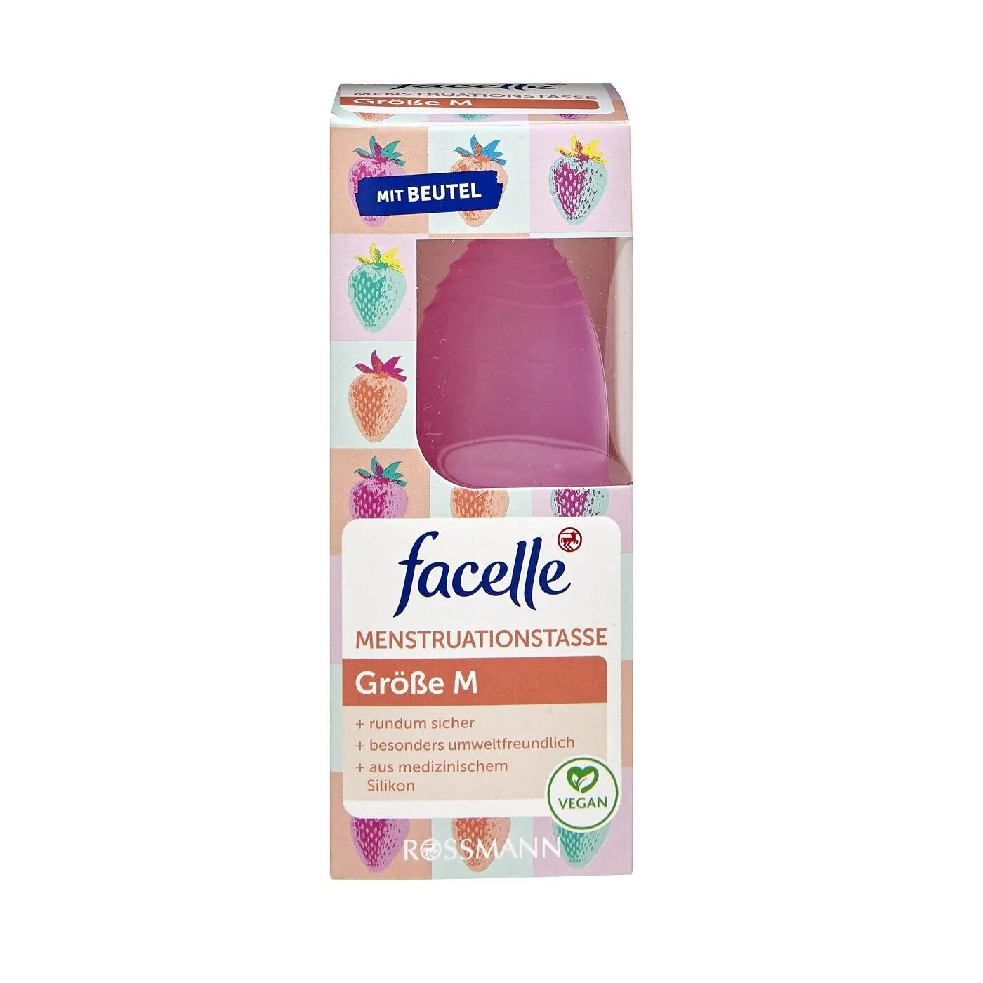 Facelle Menstrual Cup Medium for Reliable Protection 1 Count