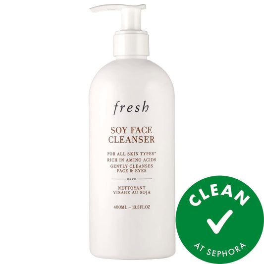 Fresh Soy Hydrating Gentle Face Cleanser - Gentle, Hydrating Face Wash for All Skin Types