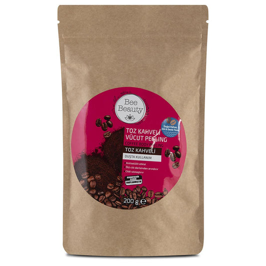 Bee Beauty Coffee Body Scrub - Natural Exfoliant for Smoother Skin, Cellulite Reduction & Skin Tightening