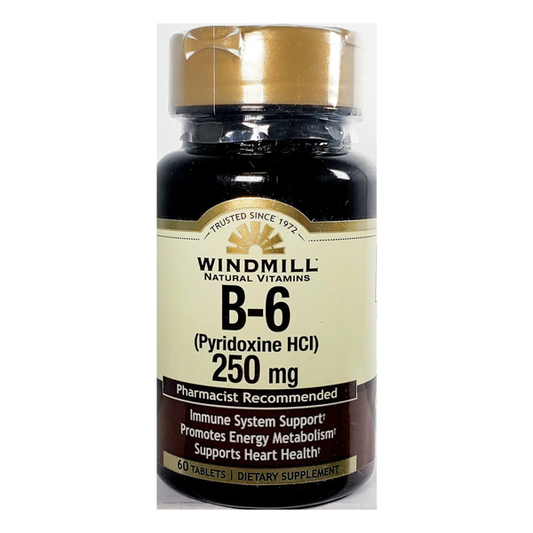 Windmill Vitamin B6 (250 Mg) - 60 Tablets