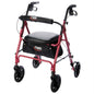 Premium Aluminum Rolling Walker with Large 8" Wheels – Foldable Rollator with Seat