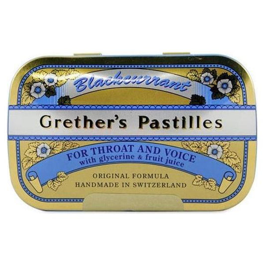 Grether's Pastilles Blackcurrant 2.12 Oz (24 Lozenges)