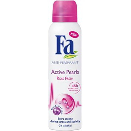 Henkel Fa Active Pearls Rose Fresh Deodorant Sprej Pro Ženy 150 Ml