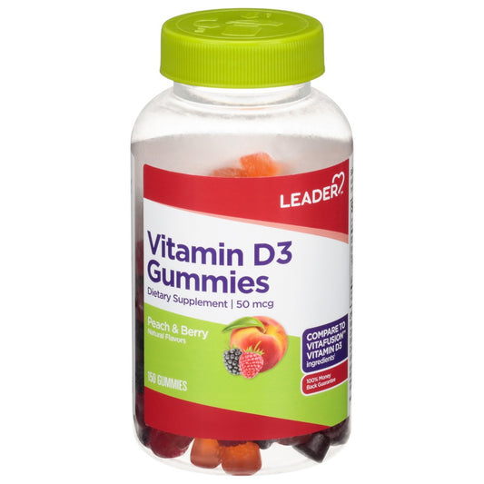 The Leader™ Vitamin D3 Gummies-  50 Mcg