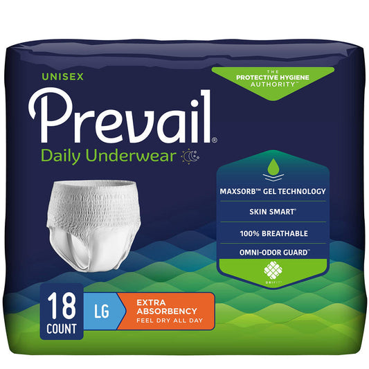 First Quality Prevail Extra Underwear Large 44"-58" - (case 4X18)